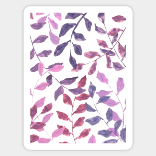 Purple leaves Sticker